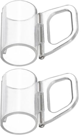 Kichvoe Ganci Design Invisibile 2 Pezzi in Plastica per Tende a Rullo e Facile Installazione per Uffici e Vari Ambienti