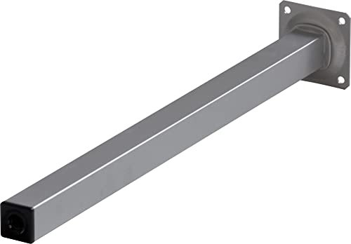 IB-Style - Un lot de 4 pieds de table/de meubles | 36 variations |25 x 25 mm | form: carré | chrome | 20 cm - sans vis de réglage