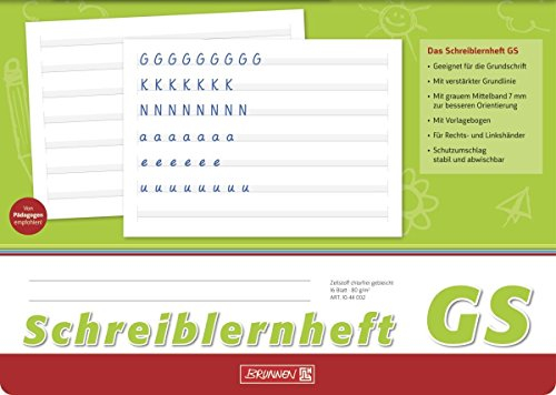 Brunnen Schreiblernheft A4 quer, 16 Blatt (5er Pack, Lineatur GS)