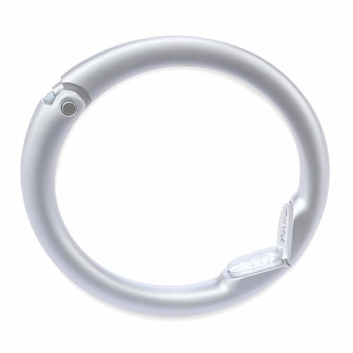 Clipa 2 – Handtasche Kleiderbügel, poliertem Hämatit in EIN starker Haken – Schließt in einem Ring, Mattes Silber (Silber) - 1274