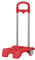 SKPAT - Trolley per Zaino Scuola - Carrello Zaino Scuola Altura Regolabile - Carrello per Zaino Scuola Leggero e Robusto - Carrello Porta Zaino Scuola Maniglia telescopica - Porta Zaino Trolley, Rosso
