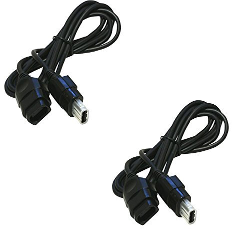 ZedLabz 1.8M extension cable for Original Microsoft Xbox controllers 6FT wire - 2 pack - [1st Generation Xbox]