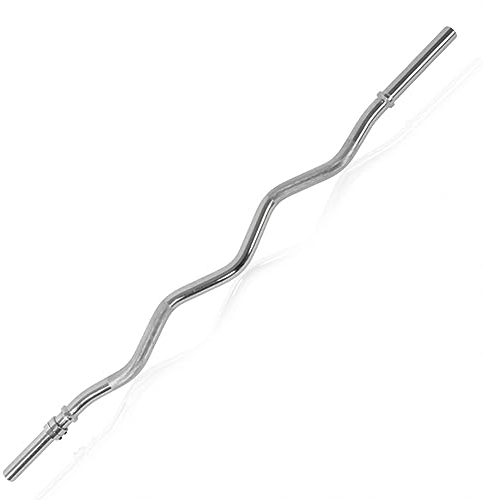 Tunturi Hantelstange Curlstange mit Inbusverschluß 120 cm, Chrom, One Size, 14TUSCL115