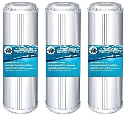 Planet-Aqua 4 x EISENFILTER 10 Zoll Iron Remover Vorfilter Kartusche Wasserfilter Brunnenwasser Regenwasser Filter Patrone Umkehrosmose Osmoseanlage Hauswasserwerk Pool Anlage Pumpen Rost Wasser