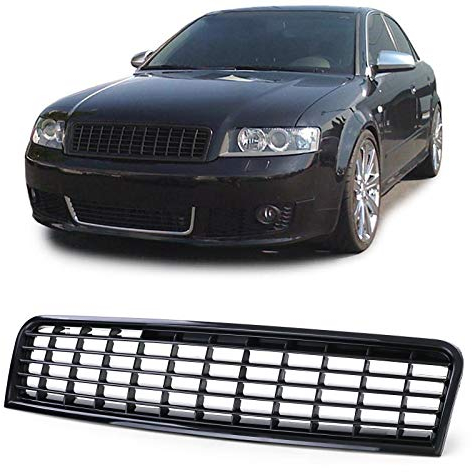 Kühlergrill ohne Emblem Schwarz für Audi A4 B6 8E 00-04