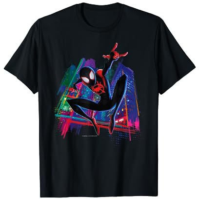 Marvel Spider-Man Miles Morales Graffiti City T-Shirt