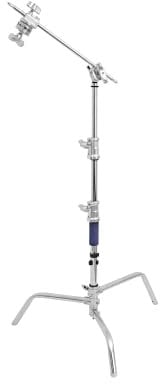 Pixapro 91-161cm C Stand Kit Heavy-Duty Light Stand Portable Tripod Stand Photography Stand For Softbox & Reflector Video Umbrella Stand (With Turtle Base, 20 Boom)