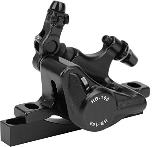 VGEBY Pinza de Freno de Scooter, E-Scooter Juegos de Frenos de Disco Accesorios de reemplazo de conversión Adaptador de Freno de Aceite Compatible con Xiaomi M365 Scooter(Negro)