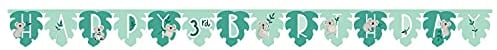 Amscan 122717 - Partykette Jumbo Add-an-Age Koala, Länge circa 320 x 24,5 cm, personalisierbare Girlande, Kindergeburtstag