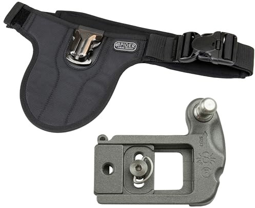 Spider Holster - SpiderPro Mirrorless Single Camera System v2 - Das professionelle Quick Draw Tragesystem für (1) spiegellose Kamera und schwere Ausrüstung.