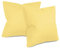 npluseins unifarbene Kissenbezüge im Doppelpack und dezentem Design 1154.1498, ca. 50 x 50 cm, gelb