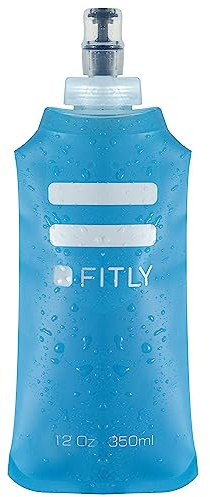 FITLY Faltbare Trinkflasche - Ideal Zum Laufen, Wandern, Radfahren - Lauf Trinkflasche Für Outdoor-Sport - Sportflasche Trinkflasche Wandern - Wasser Flasche Für Hydration Rucksack