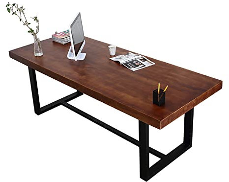 Computertisch Massivholz-Computer-Schreibtisch Home-Office-Tisch Konferenztisch Arbeitstisch Esstisch, Desktop 5 cm Verbreitern Und Verdicken Und 120-300 cm Verlängern, 7 Größen (Size : 120x60x75cm)