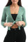 Love My Fashions® Women’s Fish Net Knitted Tie Up Bolero Shrug Top Ladies 3/4 Sleeve One Size Fits All Aqua