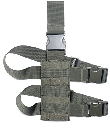 OAREA Taktische Molle Drop Bein Gun Holster Plattform Universal Magazine Beutel Oberschenkel -Rig -Adapter Schnellfreisetzung Jagdausrüstung (Color : TBLB15-OD, Size : M)