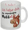 Ich liebe dich verrückte Nuss Glas Tasse mit süßem Eichhörnchen für deinen Schatz zum Valentinstag oder Geburtstag als lustige Geschenkidee Glas Tasse Der Glas Tasse ist eine