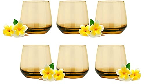 Glasmark Krosno Lot de 6 verres à long drink, verres à eau, cocktails, parfaits pour la maison, les restaurants et les fêtes, ensemble de verres de forme classique