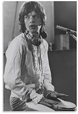 ZHUYING Michael Phillip Mick Jagger Poster Musikposter Rockposter Poster Wandkunst Gemälde Leinwanddrucke Dekor Poster Kunstwerke 30 x 45 cm