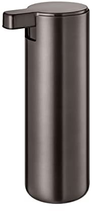 blomus Seifenspender MODO | Burned Metal | 8L x 6B x 16H cm | 165ml | Handseifenspender Bronze | Pumpspender aus Edelstahl | Gummierte Unterseite