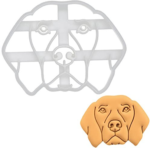 Kurzhaariger Ungarischer Vorstehhund Gesicht Ausstechform (Vizsla), 1 Teil