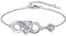 MomentWish Inifinity Armband, 0,5 Carat Moissanite Diamant Armband für Frauen Silber 925 Liebe Herz Armkette Allergiefrei Verstellbar Valentinstag Geburtstag Geschenk für Freundin Mädchen
