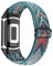 INF Elastischer Armbänder für Fitbit Charge 5 Geflochtenes Armband Blau/Orange