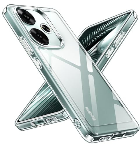 ivoler Anti-Amarillo Clara Funda para Xiaomi Poco F6 5G, [Protección Militar] Carcasa Bumper Teléfono Antigolpes Transparente Anti-arañazos Silicona PC Duro Case