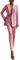 Generico Tailleur Donna Giacca Doppio Petto Pantalone Vita Alta Rosa/L