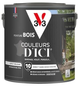 V33 Peinture Bois Couleurs d'ICI - Anthracite - 2L