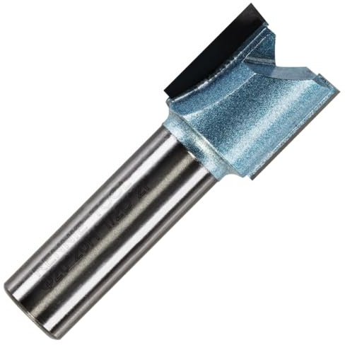 Rennie Tools - 20mm Cutting Diameter x 20mm Flute x 1/2 Shank TCT Tipped 2 Flute Straight Router Cutter Bit. Compatible With Makita, Trend, Festool, Hikoki, Dewalt Router Etc.