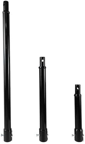 JKCHEN PRO Schlangenbohrerverlängerungs-Set, 1,9 cm (3/4 Zoll), Erdung, 3-teilig (20,3 cm, 30,5 cm, 50,8 cm), Schlangenbohrer-Verlängerungsstange, Pfostenlochbagger-Verlängerungsstangen-Set