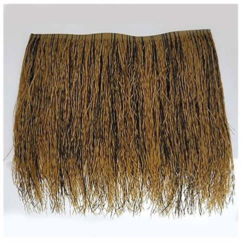 ZzERTE Techo De Paja Artificial, Rollos De Paja De Simulación, Techo De Paja Sintética, Paja De Palma Sintética Hierba Ciega, Paja Falsa para Cabaña, Bar, Jardín, Gazebo(Brown)