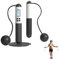 Skipping Rope with Counter, Adjustable Steel Wire Rope + 35mm Ball Two-in-One Design, Weighted Digital Counting Jump Rope, Tangle-Free Fitness Rope for Home and Gym Workouts