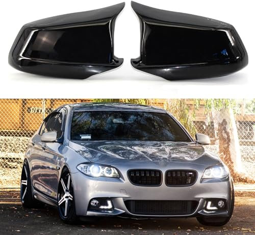 autozen Rückspiegel Abdeckung für F10 F11 520i 523i 528i 530i 535i 550i 2010-2013, Hochglanz Schwarz