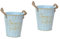Yardwe 2 Stück Blatt Gartentopf Pfingstrosen Selbstbewässernde Pflanztöpfe gefälschte Pflanze Garten Ammer für künstliche blüten Artificial einmachgläser Eiseneimer Blumentopf Blue