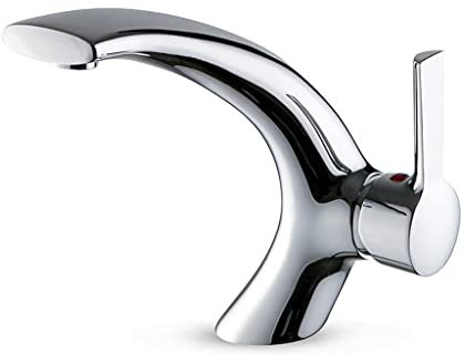 JINFEUGE Rubinetto Lavabo Creativo in Rame Caldo Edo, Lavandino Bagno Monoblocco Rubinetto per Lavabo da Lavanderia