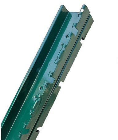 Poteau à sceller en H 4pcs vert 1m60 pour grillage rigide