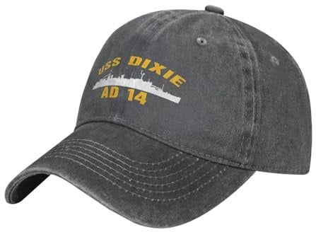 Uv-Schutz Mütze USS Dixie Ad-14 Sportkappe Waschbar Baseball Cap Herren, Damen, Baseballkappe