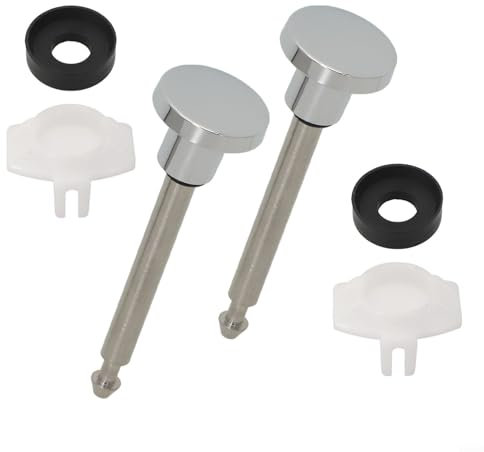 ReachMall Comprehensive Bathtub Faucet Diverter Repair Kit with 2 Stems and Seals (Silver)