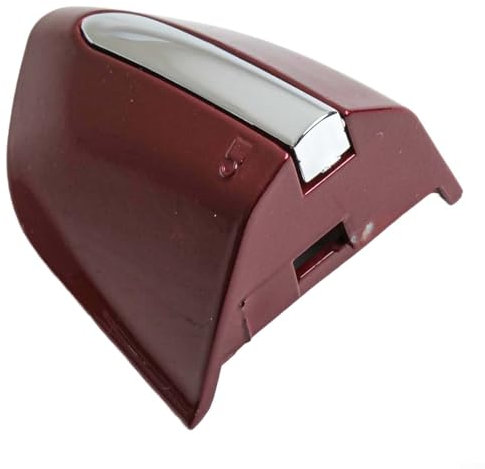 Capuchon de poignée de porte compatible avec Ford for Fusion et, conçu pour une application latérale gauche (rouge + plaquage)