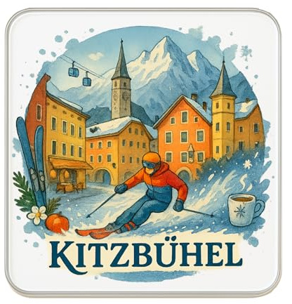 Kühlschrankmagnet Kitzbühel, Österreich, Reise-Souvenir, Sammlerstück, Geschenk