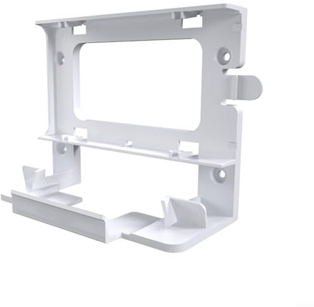 Glewi Wall Mounting Bracket for Starlink for GEN3 V4, ABS Router Holder with Screws, Space-Saving White Rack for Home & Office Setup