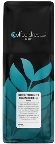Coffee Direct Dark Decaffeinated Colombian Coffee Beans 908 g