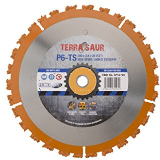 Premier Diamond DP16740 P6-TS TERRASAUR Tungsten Carbide Cluster Saw Blade for Multi-Purpose Use, Silver, 300 x 20 mm