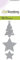 Craft Emotions Stanzschablone Tannenbaum und Sterne