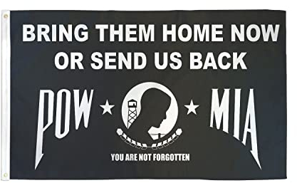 AZ FLAG - Flagge Pow-Mia Bringen Sie Ihnen Nach Hause Jetzt - 150x90 cm - Bring Them Home Now Fahne 100% Polyester mit Messing-Ösen - 110g