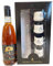 Pack caja de licor de bellota con vasos para servir de Beso Extremeño. 70 cl.