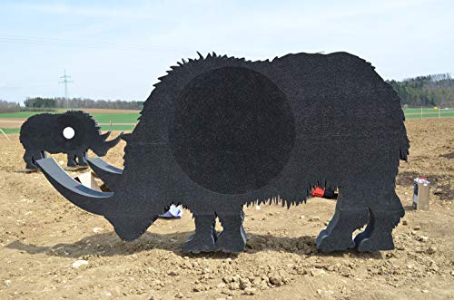 by Beier Germany 2D Ethafoam Zielscheibe Nashorn