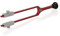 Stimmgabel nach Rydel Seiffer mit Fuss c128/C64 | Color Deluxe | Farbe: rot