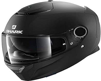 SHARK Herren NC Motorrad Helm, Schwarz, M